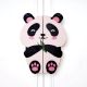 Handcrafted Acacia Wood Panda Cupboard Handles Set